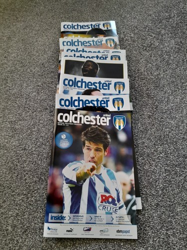 Colchester united programmes