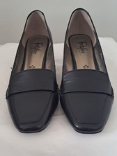 M&S Ladies Size 6 and A Half  Black Court Shoes