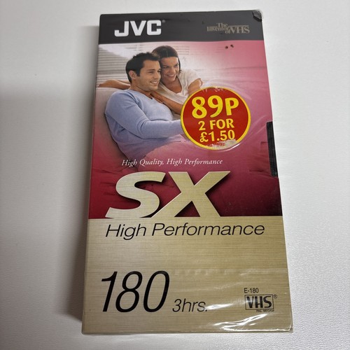 Jvc 180 blank vhs - sx, video