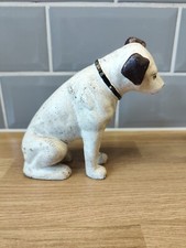 Antique Famous Nipper Dog Victor RCA/HMV Cast Iron Glass Eyes Not A Money Bank.