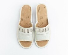 Womens Ladies Slippers Sandals Home Shoes Leather Kapcie UK Stock