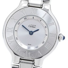 CARTIER Must21 Vantian W10109T2 Silver Dial Quartz Ladies Watch_914202