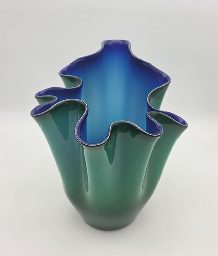 Vase handkerchief green - -,
