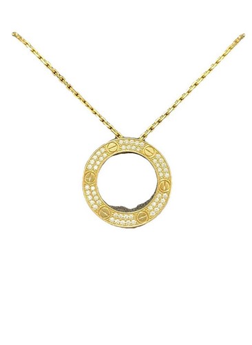 Cartier love pendant paved - love,