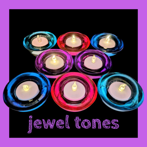 Set jewel tones - jewel, tealight