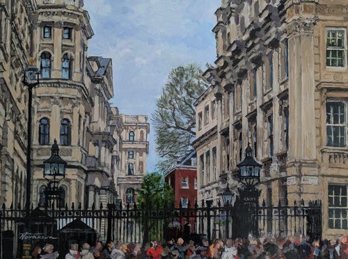 Downing street london - street,