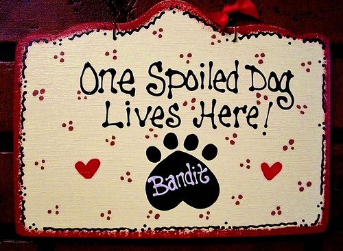 Personalize spoiled dog - 1, name