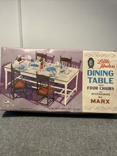 Little Hostess Dining Table With Four Chairs - Marx - Sindy Size