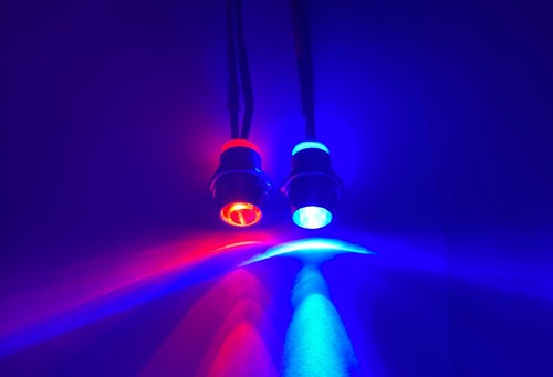 Led flashing red blue - rc,