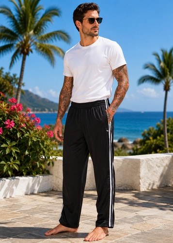 Mens open hem - with, zip