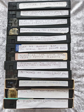 12 USED VIDEO TAPES LOT 2