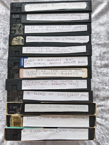 Used video tapes - used, lot