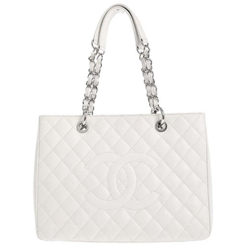 Chanel white calfskin grand - chanel,