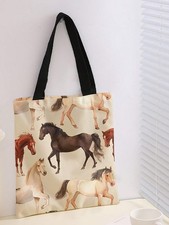 Horse Pattern Shoulder Handbag