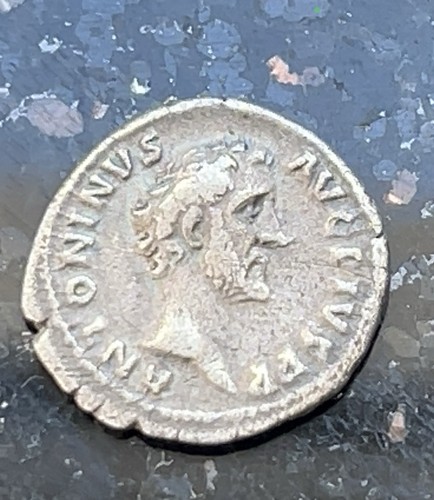Antique roman silver denarius - roman,