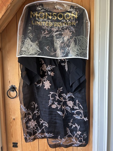 Monsoon black floral beaded - monsoon,