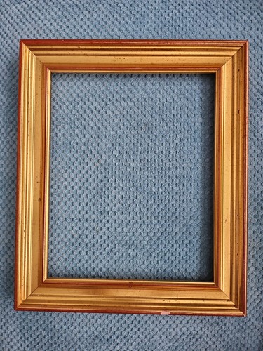 Vintage gold gilded wood - gilded,