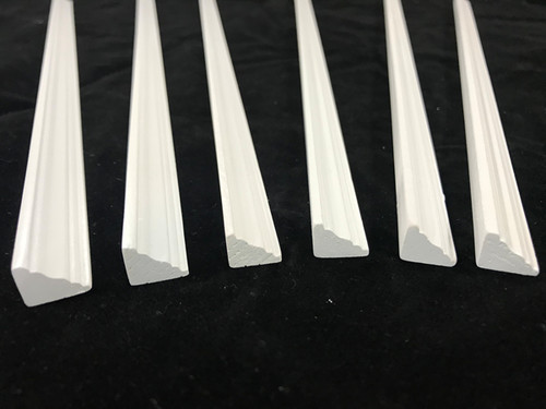 Cornice painted white - painted, of