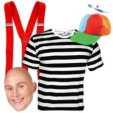 Wonderland Twin Alice Fancy Dress Fairy Tale Tweedle Dee or Dum Costume Set