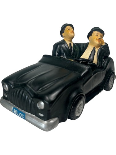 Laurel and hardy car figurine - and,