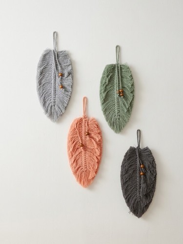 Piece set handmade macramé - set:,