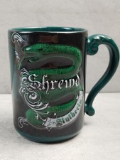 Wizarding World Of Harry Potter Slytherin Shrewd Coffee Mug Green Large Free P&P
