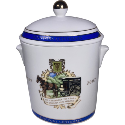 Ringtons tea caddy fine - ringtons, bone