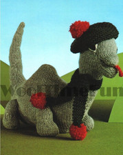 Knitting Pattern Soft Toy Loch Ness Monster Dinosaur.  DK Yarn.