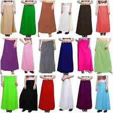 Poly Cotton Indian Bollywood Wedding Sarees Sari Petticoat Underskirt