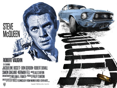 Bullitt 1968 quad poster - bullitt, print