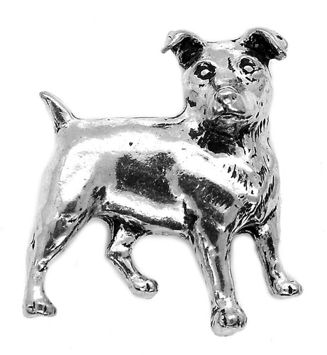 Jack russell dog pin badge - jack,