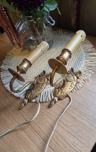 Pair antique gold - antique,