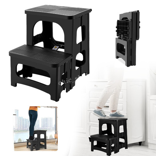 290lbs foldable step stool - foldable, 2-step