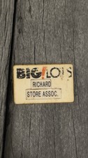 Vintage Big Lots Name Badge