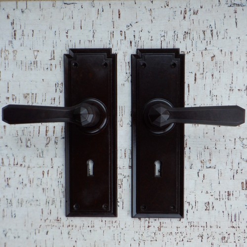 Vintage bakelite door handles - bakelite,