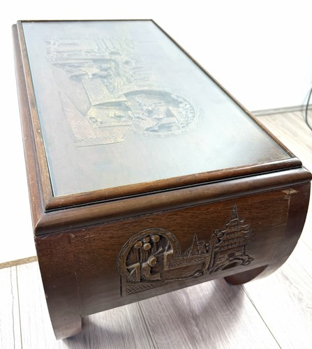 Antique chinese carved - carved, camphor
