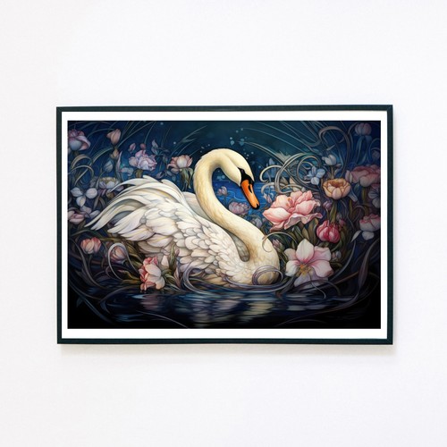 White swan bird - swan,