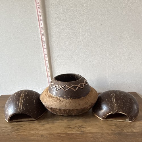 Vintage handcrafted coconut - handcrafted,
