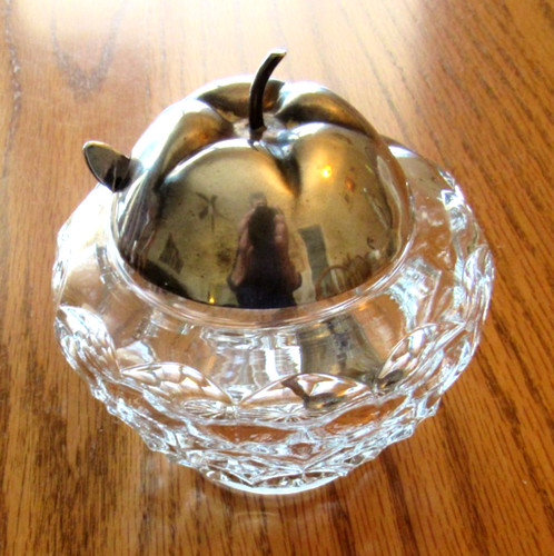 Vintage glass jam jar with - ,