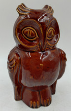 Vintage Dartmouth Pottery Ceramic Owl Piggy Bank Money Box No. 291 8" Height