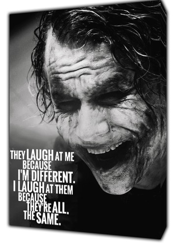 Joker heath ledger canvas - joker,
