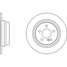 2x Brake Discs Solid For