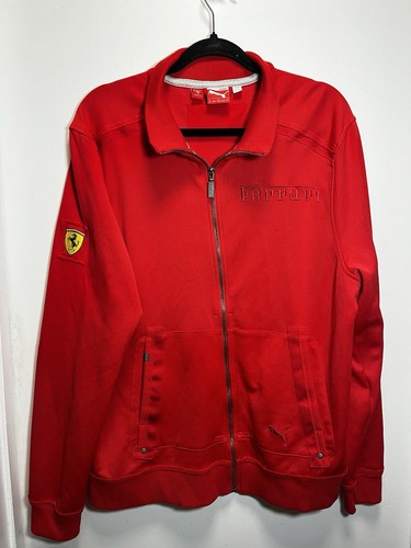 Ferrari red full zip - red,