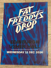 FAT FREDDY'S DROP Concert poster - Edinburgh dec.2024 show tour Gig memorabilia.