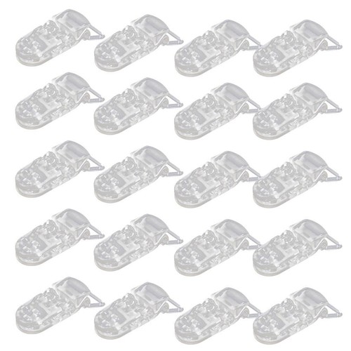 Clear plastic bib pacifier - 20,