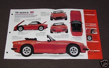 1978-1992 TVR 3000 S Car SPEC