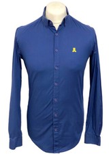 LIFE & LIMB London Medium Shirt Blue Long Sleeved 100% cotton Men's MINT