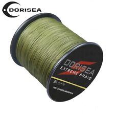 Dorisea 6lb~500lb Extreme Army Green Braided Fishing Line 100m 300m 1000m 2000m