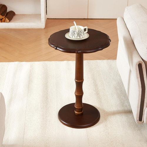 Vintage round solid - solid, wood