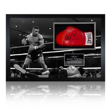 Mike Tyson v Trevor Berbick Signed Glove Iconic Frame